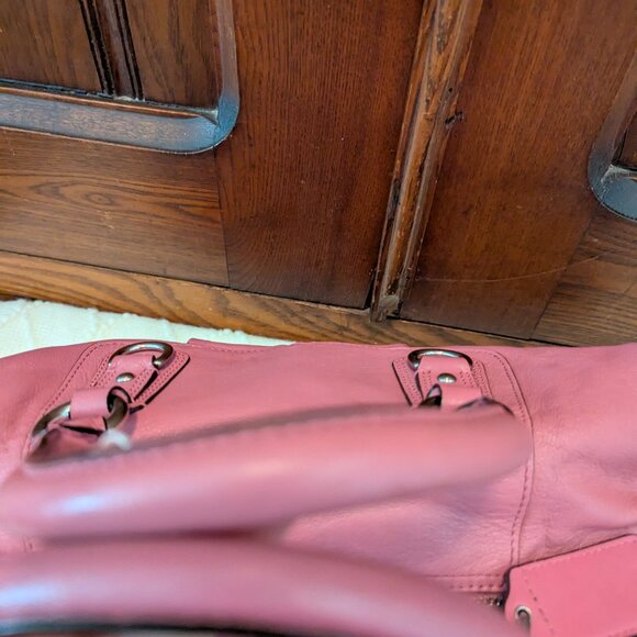 Coach Ashley Leather Satchel In Pink F15447 - Picture 10 of 12